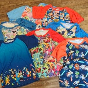 Set Of 7  Size Boys 8/9 Disney Shirts